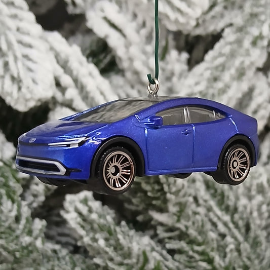 TOYOTA 2023 Prius Prime Ornament Christmas Decoration Unique Gift Idea 2024 2025 2026 Blue XW60