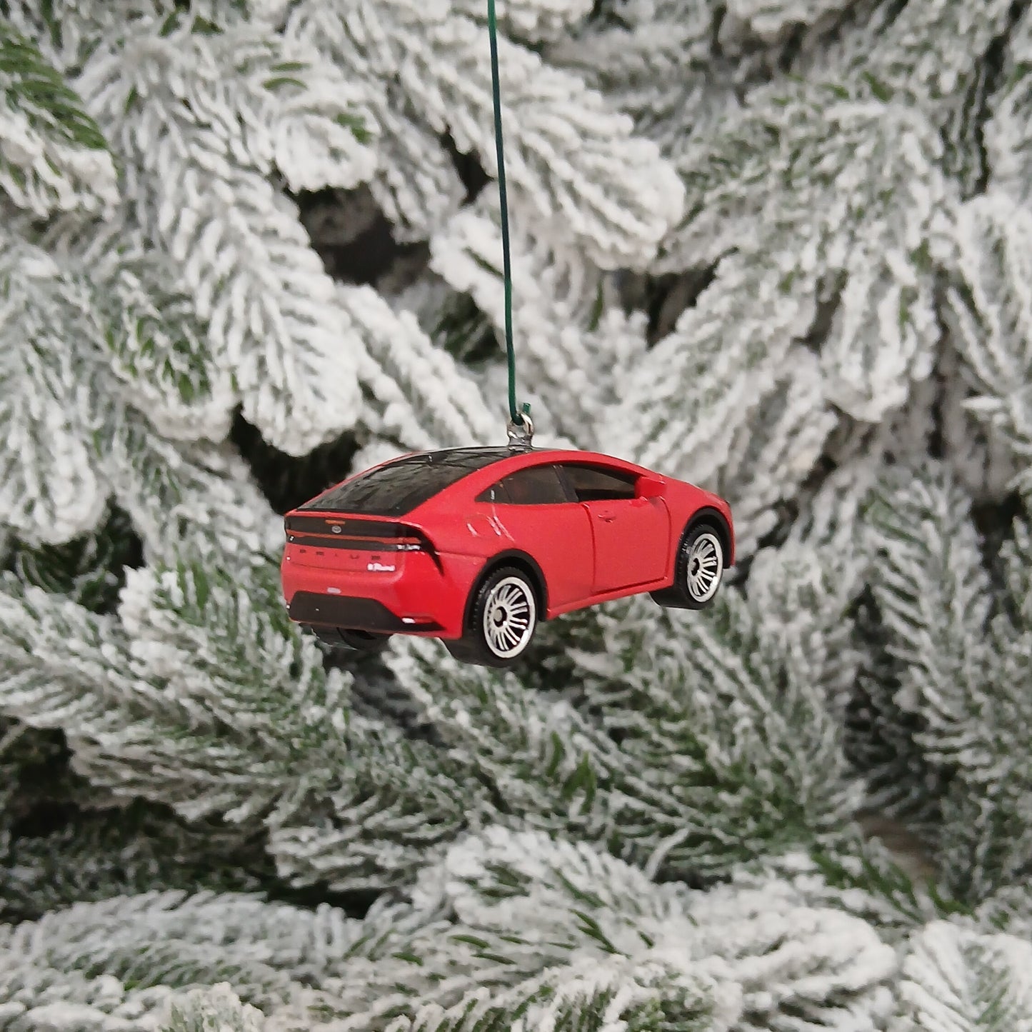 TOYOTA 2023 Prius Prime Ornament Christmas Gift Doors Open 2024 2025 2026 Red XW60