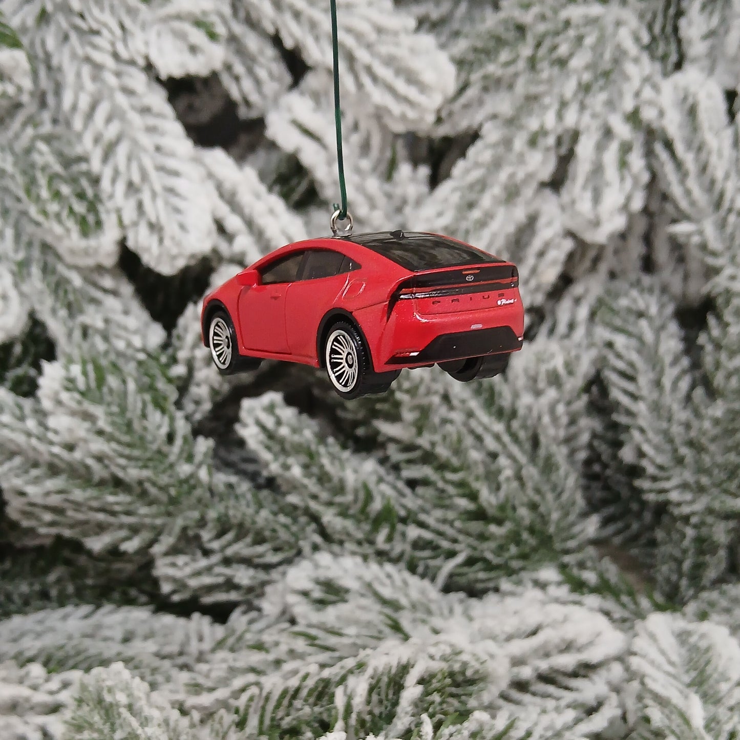 TOYOTA 2023 Prius Prime Ornament Christmas Gift Doors Open 2024 2025 2026 Red XW60