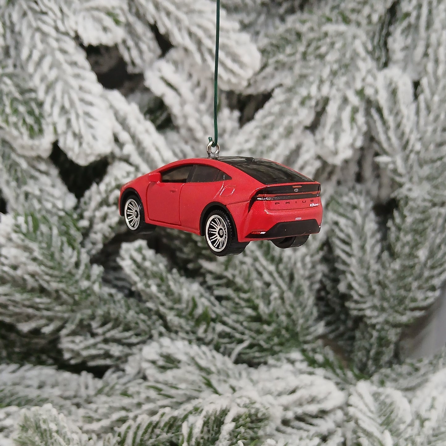 TOYOTA 2023 Prius Prime Ornament Christmas Gift Doors Open 2024 2025 2026 Red XW60