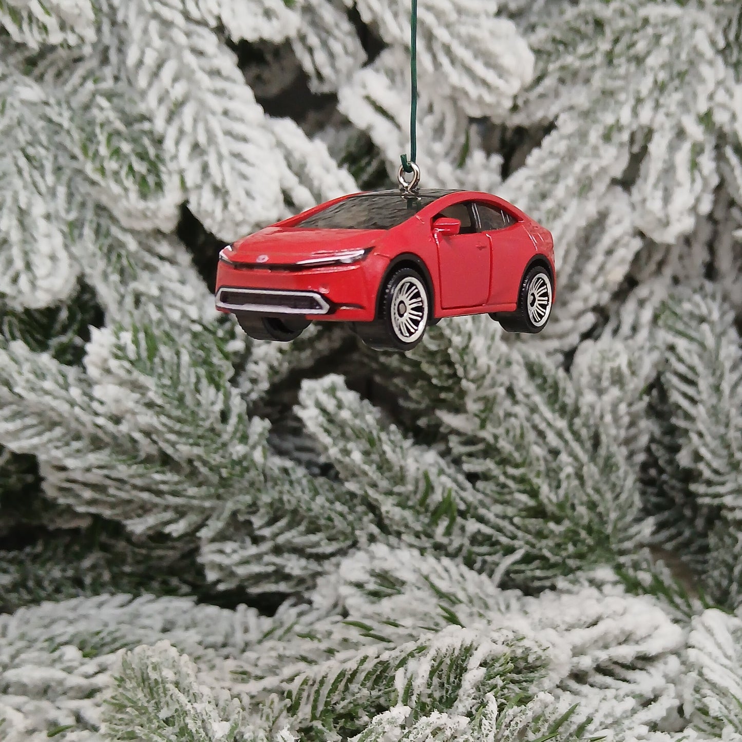 TOYOTA 2023 Prius Prime Ornament Christmas Gift Doors Open 2024 2025 2026 Red XW60