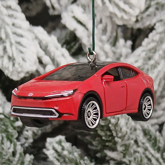 TOYOTA 2023 Prius Prime Ornament Christmas Gift Doors Open 2024 2025 2026 Red XW60