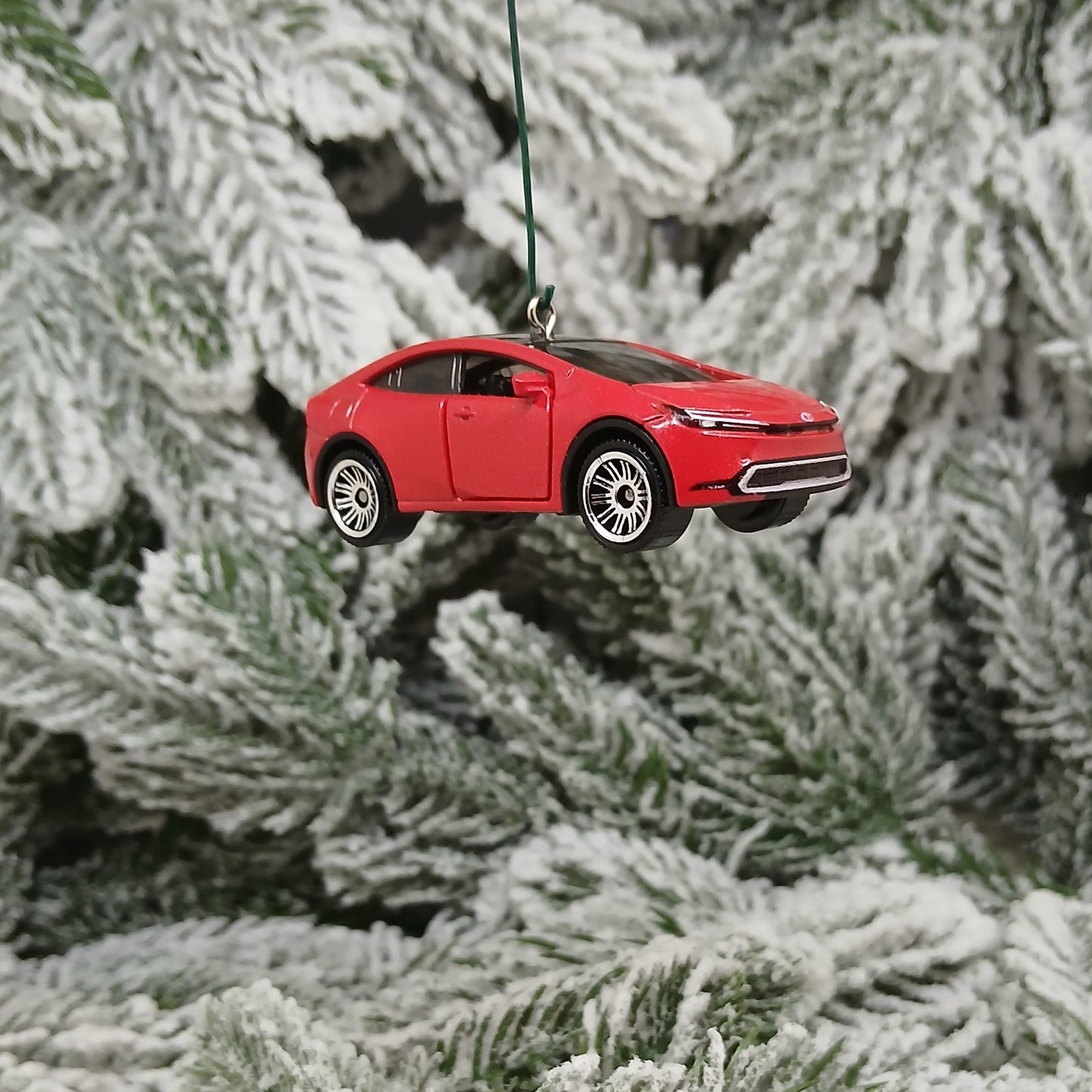 TOYOTA 2023 Prius Prime Ornament Christmas Gift Doors Open 2024 2025 2026 Red XW60