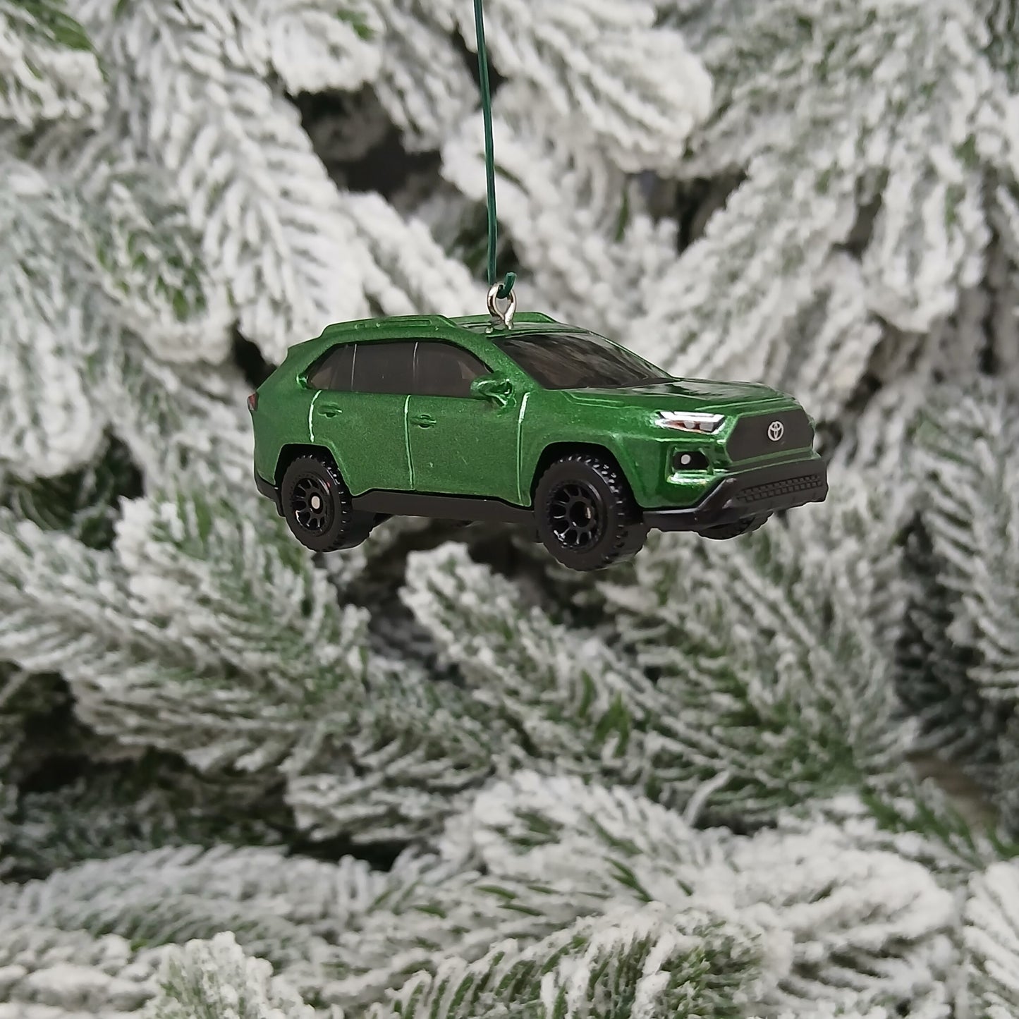 TOYOTA RAV4 Ornament Christmas Tree Gift Decoration Rav 4 2023 TRD SUV Green 2022 2024