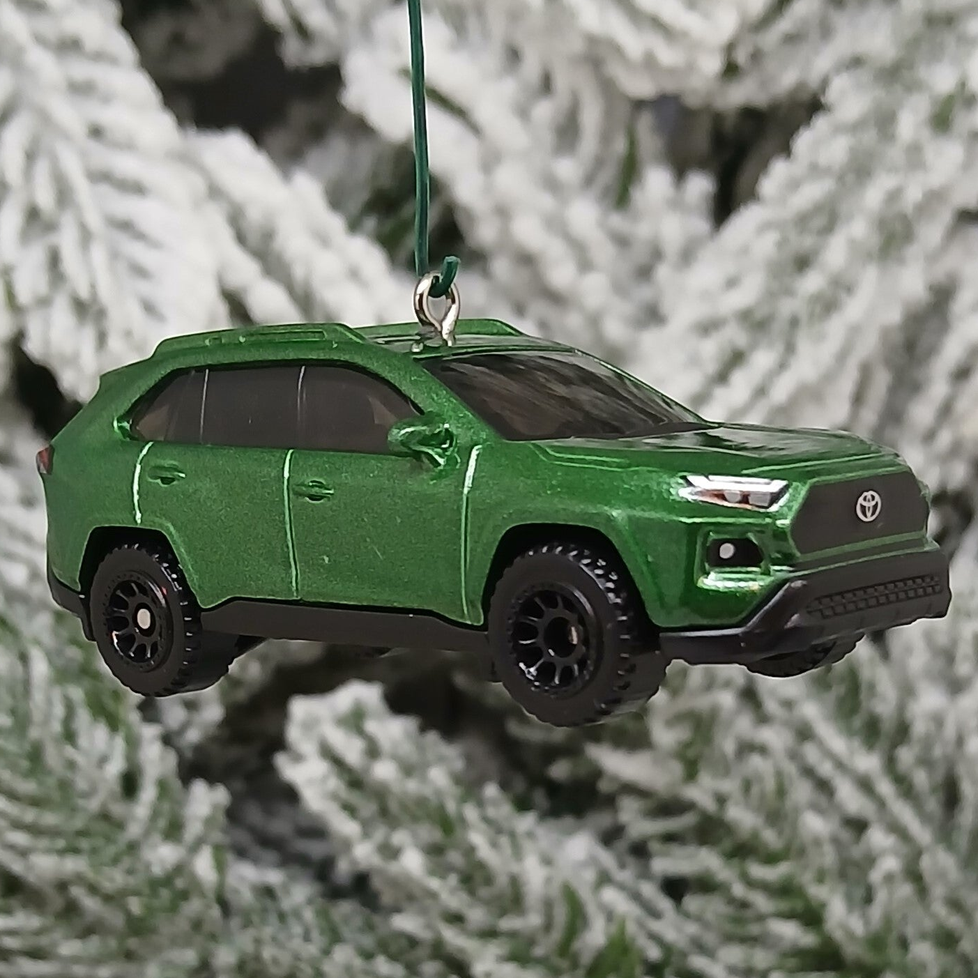 TOYOTA RAV4 Ornament Christmas Tree Gift Decoration Rav 4 2023 TRD SUV Green 2022 2024