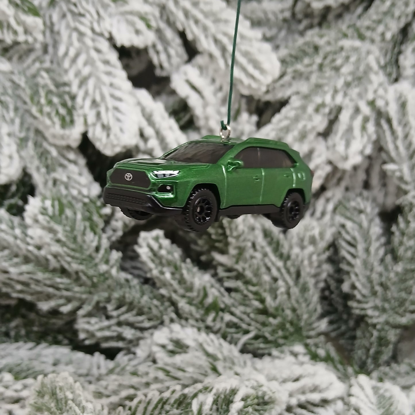 TOYOTA RAV4 Ornament Christmas Tree Gift Decoration Rav 4 2023 TRD SUV Green 2022 2024