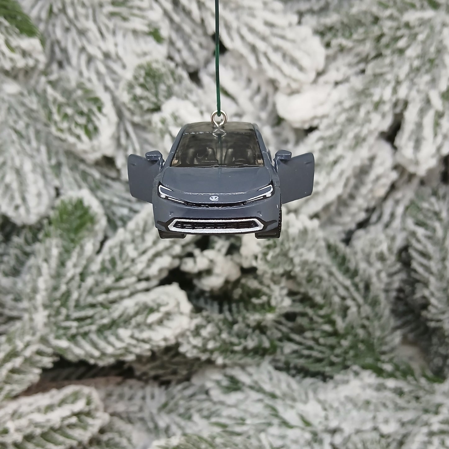 TOYOTA Prius Prime Ornament 2023 Christmas Decoration Unique Gift Idea 2024 2025 Gray Grey