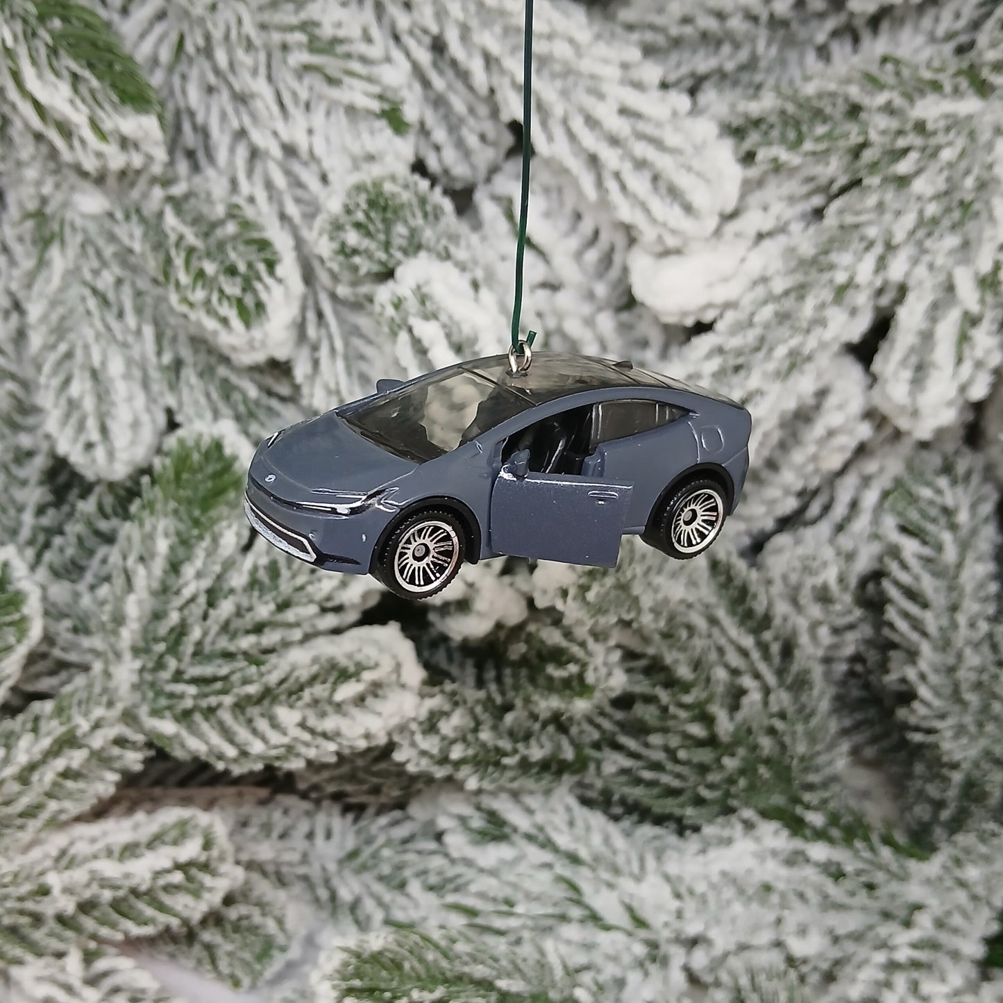 TOYOTA Prius Prime Ornament 2023 Christmas Decoration Unique Gift Idea 2024 2025 Gray Grey
