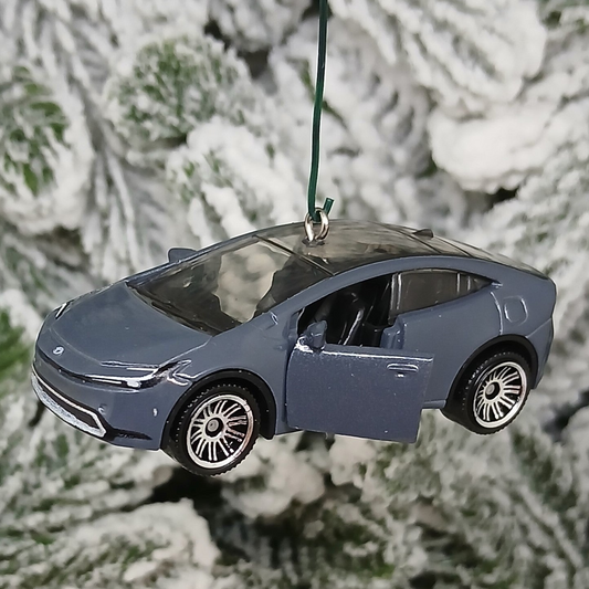 TOYOTA Prius Prime Ornament 2023 Christmas Decoration Unique Gift Idea 2024 2025 Gray Grey