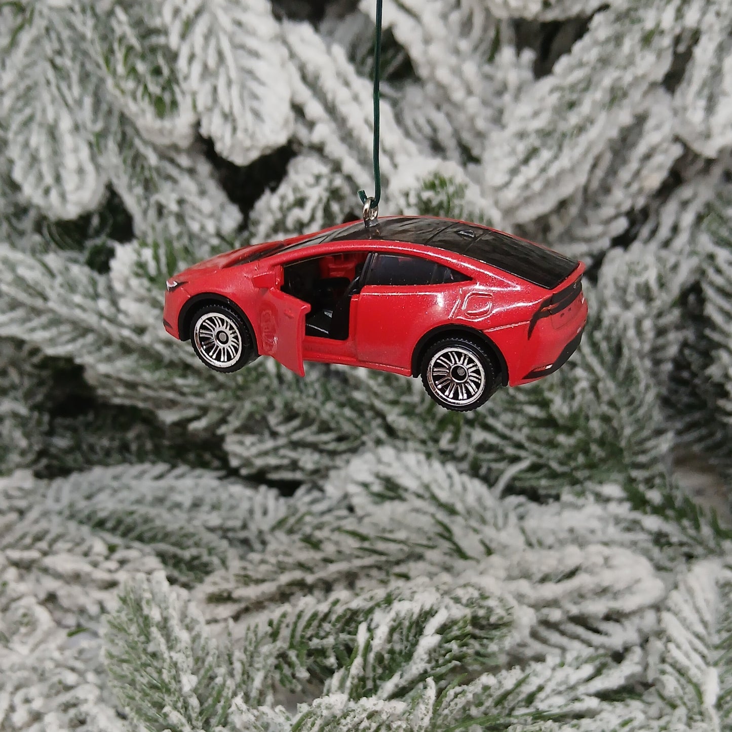 TOYOTA 2023 Prius Prime Ornament Christmas Gift Doors Open 2024 2025 2026 Red XW60