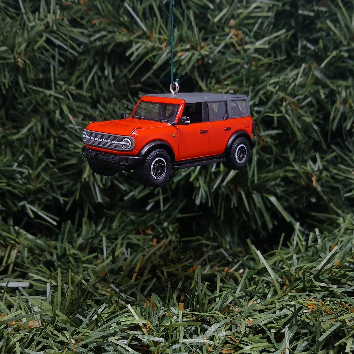 Ford 2024 Bronco Ornament 4 door SUV Christmas Decoration Unique Gift Idea 2022 2023 2025 Red