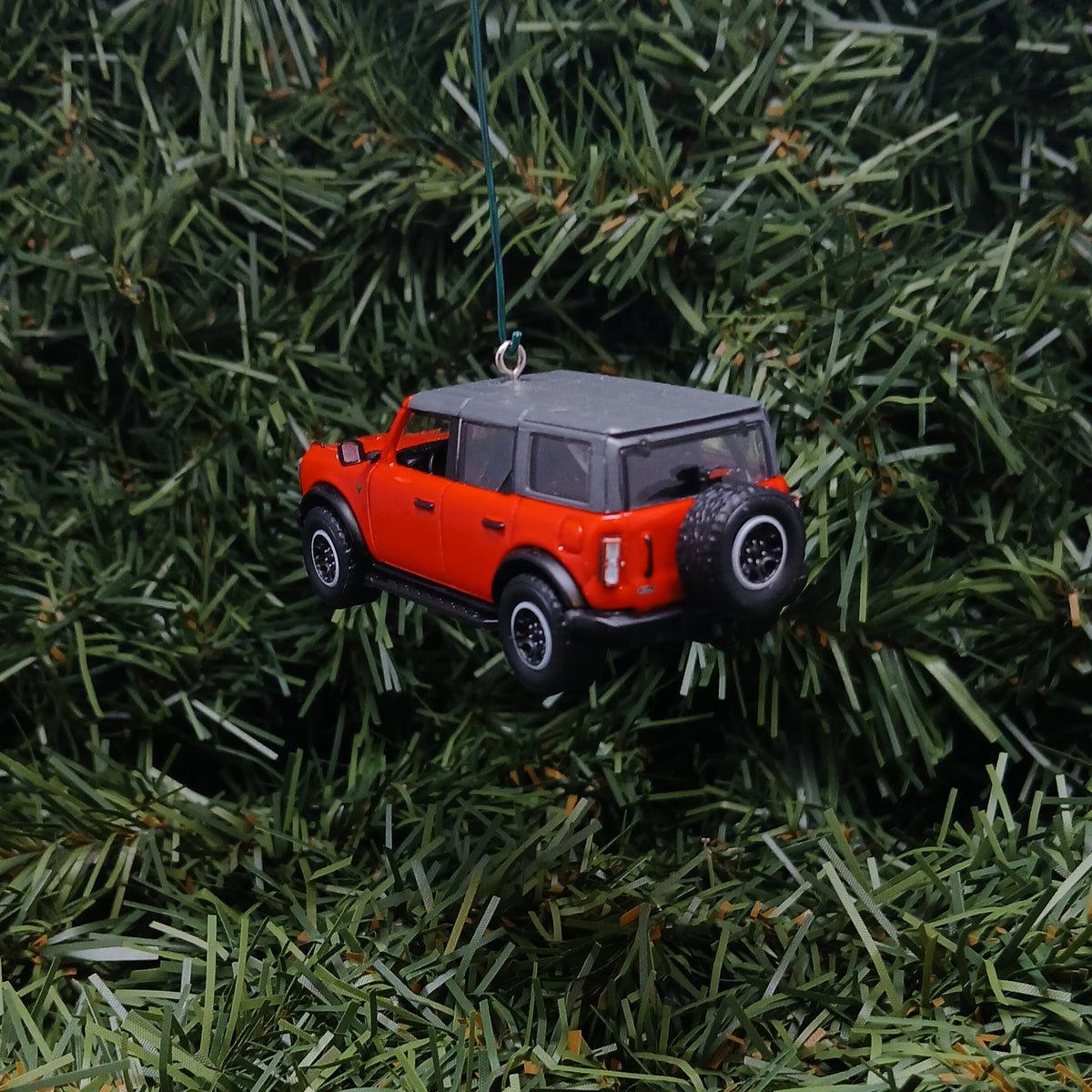 Ford 2024 Bronco Ornament 4 door SUV Christmas Decoration Unique Gift Idea 2022 2023 2025 Red