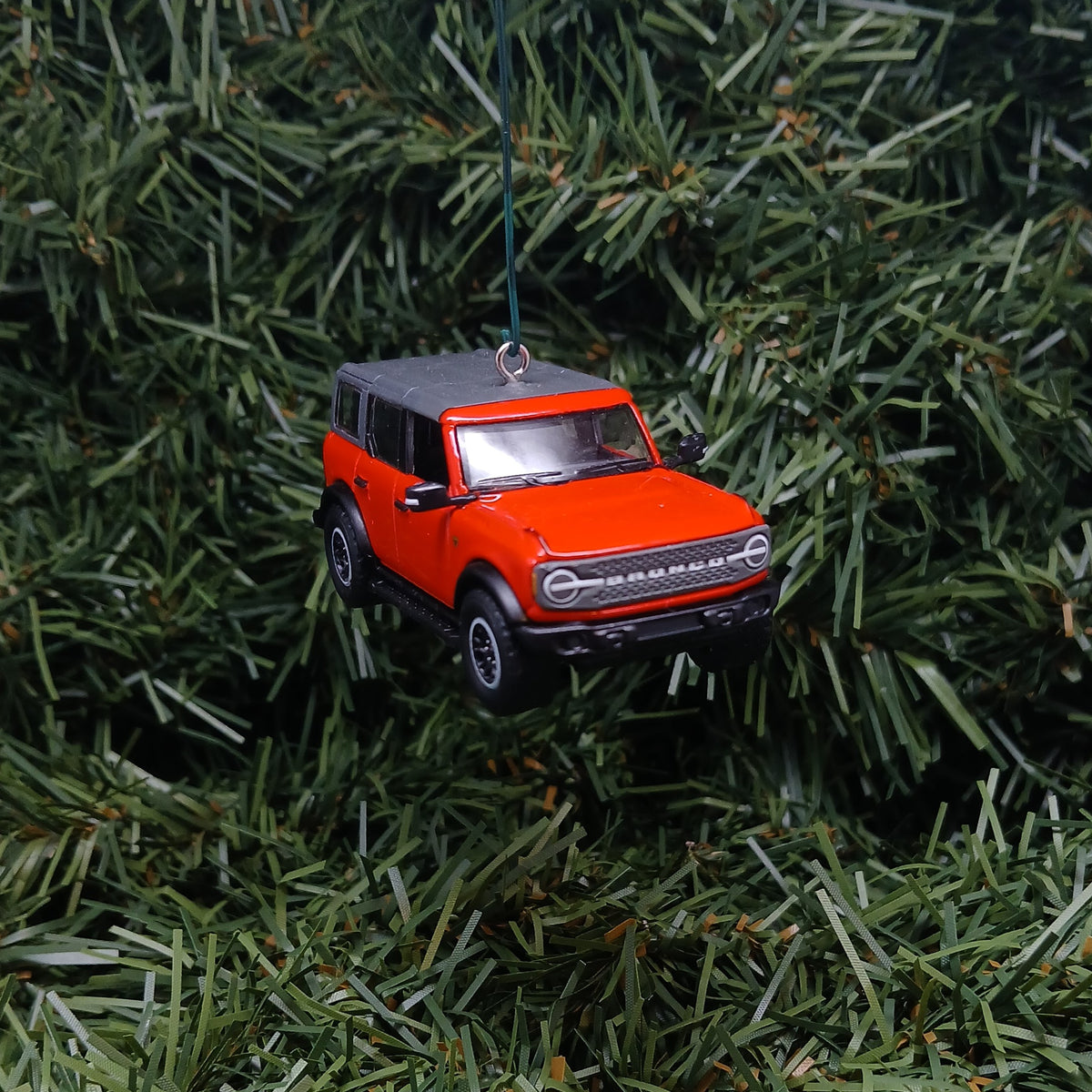 Ford 2024 Bronco Ornament 4 door SUV Christmas Decoration Unique Gift Idea 2022 2023 2025 Red