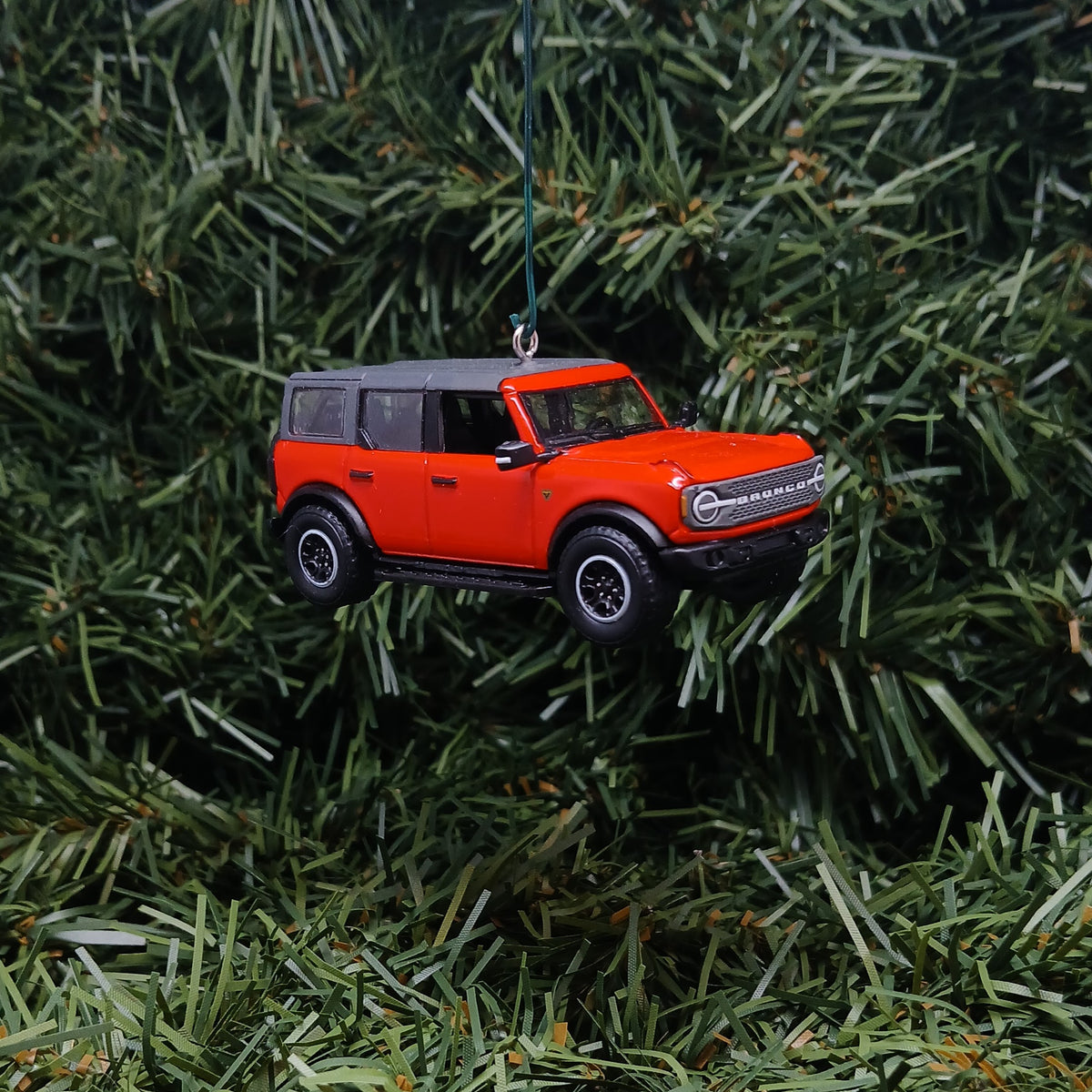 Ford 2024 Bronco Ornament 4 door SUV Christmas Decoration Unique Gift Idea 2022 2023 2025 Red