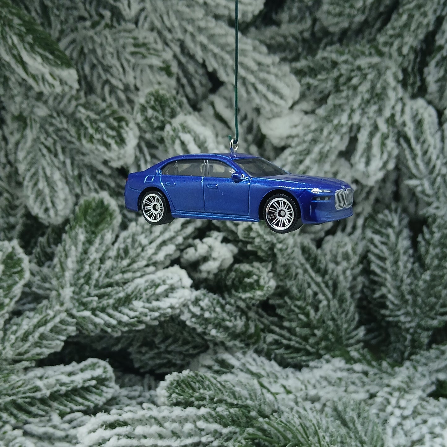 BMW 2024 7 Series Ornament Christmas Gift Unique Car Xmas Decoration 2022 2023 Blue