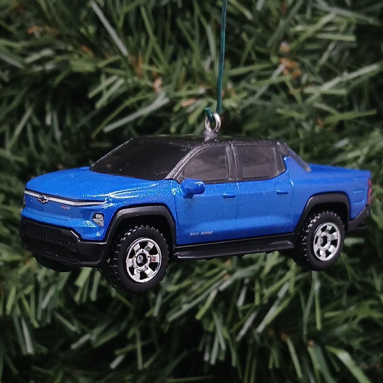 2024 Chevy Silverado EV Ornament Christmas Gift Idea Chevrolet Truck Blue 2025