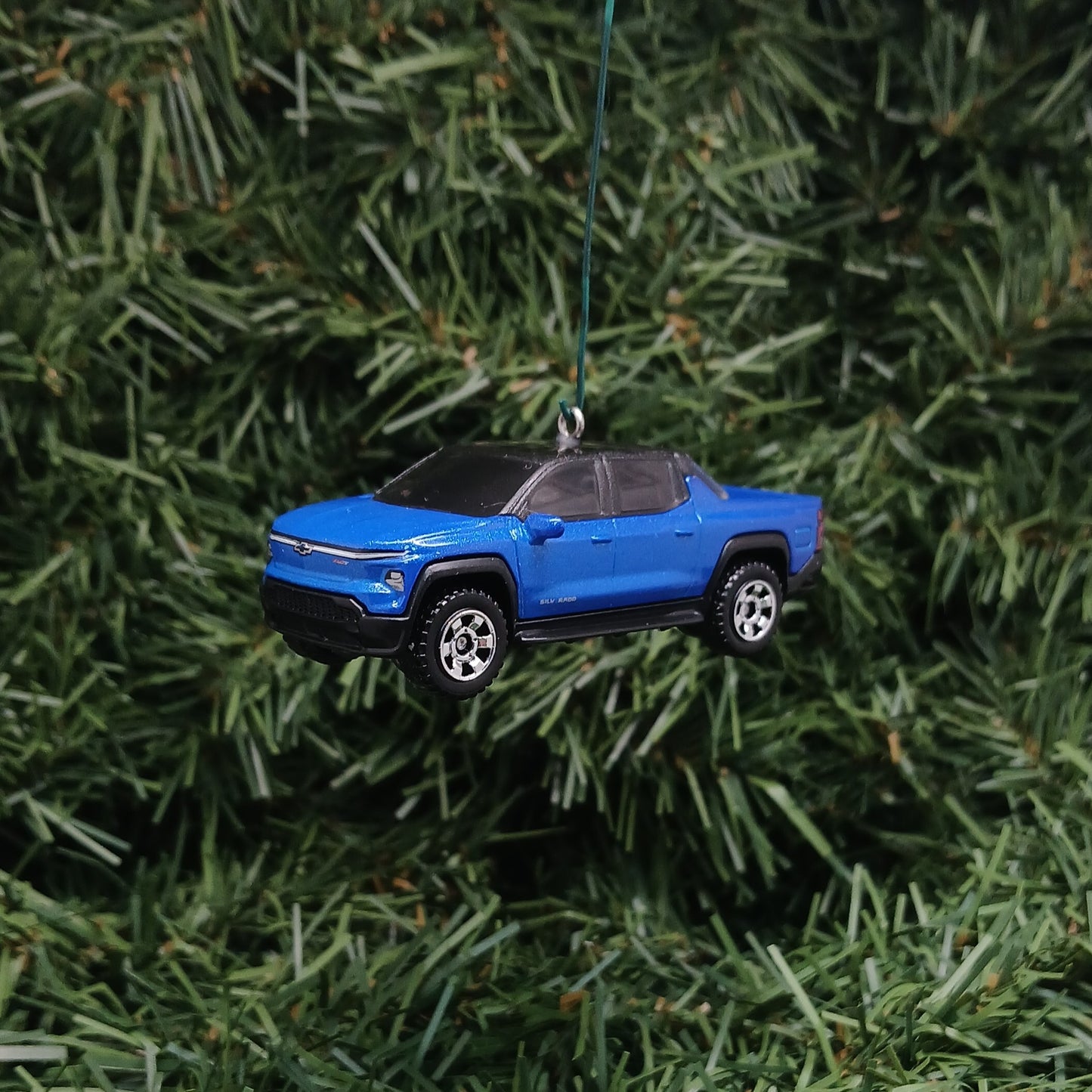 2024 Chevy Silverado EV Ornament Christmas Gift Idea Chevrolet Truck Blue 2025