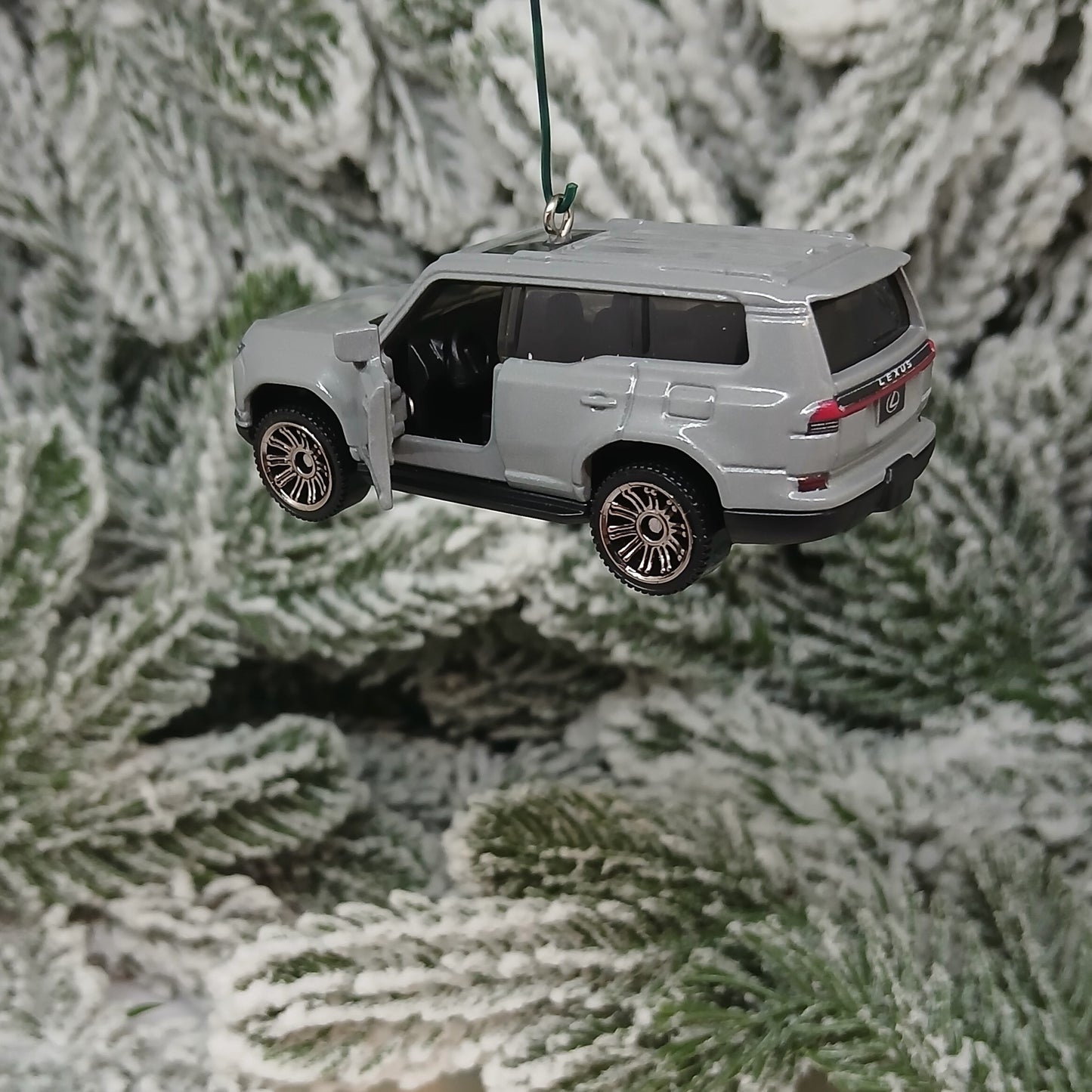 LEXUS GX 550 Ornament Christmas Gift Xmas Tree Decoration 2024-2026 Nebula Gray Doors Open
