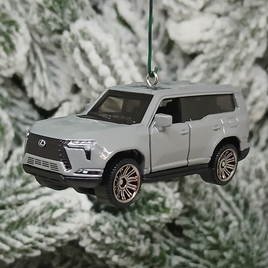 LEXUS GX 550 Ornament Christmas Gift Xmas Tree Decoration 2024-2026 Nebula Gray Doors Open