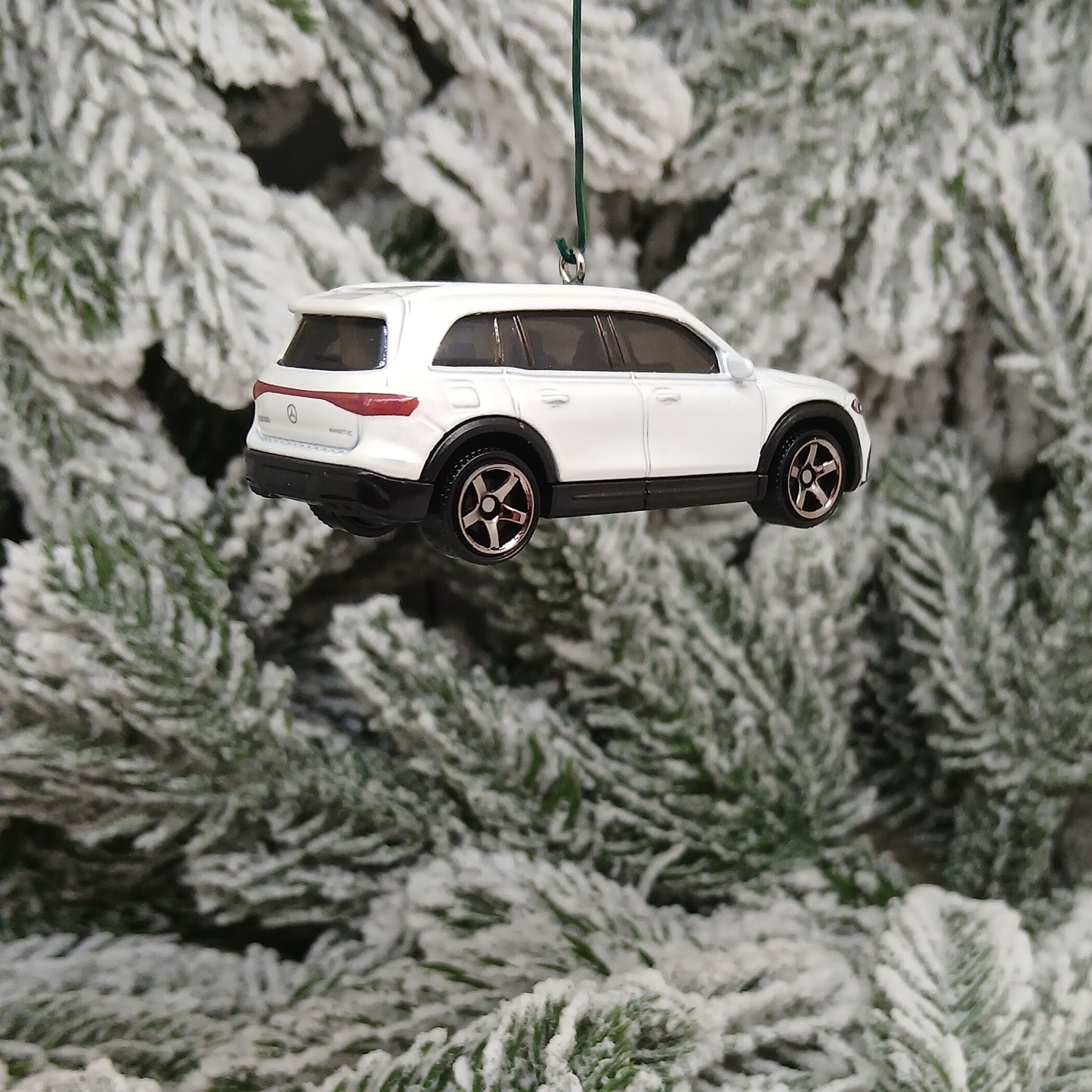 Mercedes Benz Ornament 2024 EQB Christmas Tree Gift Unique Decoration White SUV