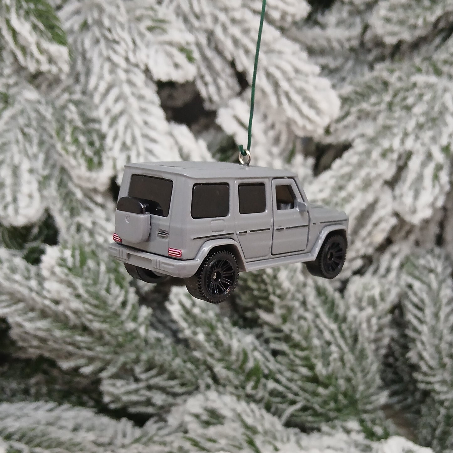 Mercedes Benz Ornament 2024 G 580 Christmas Tree Gift Unique Decoration Gray SUV