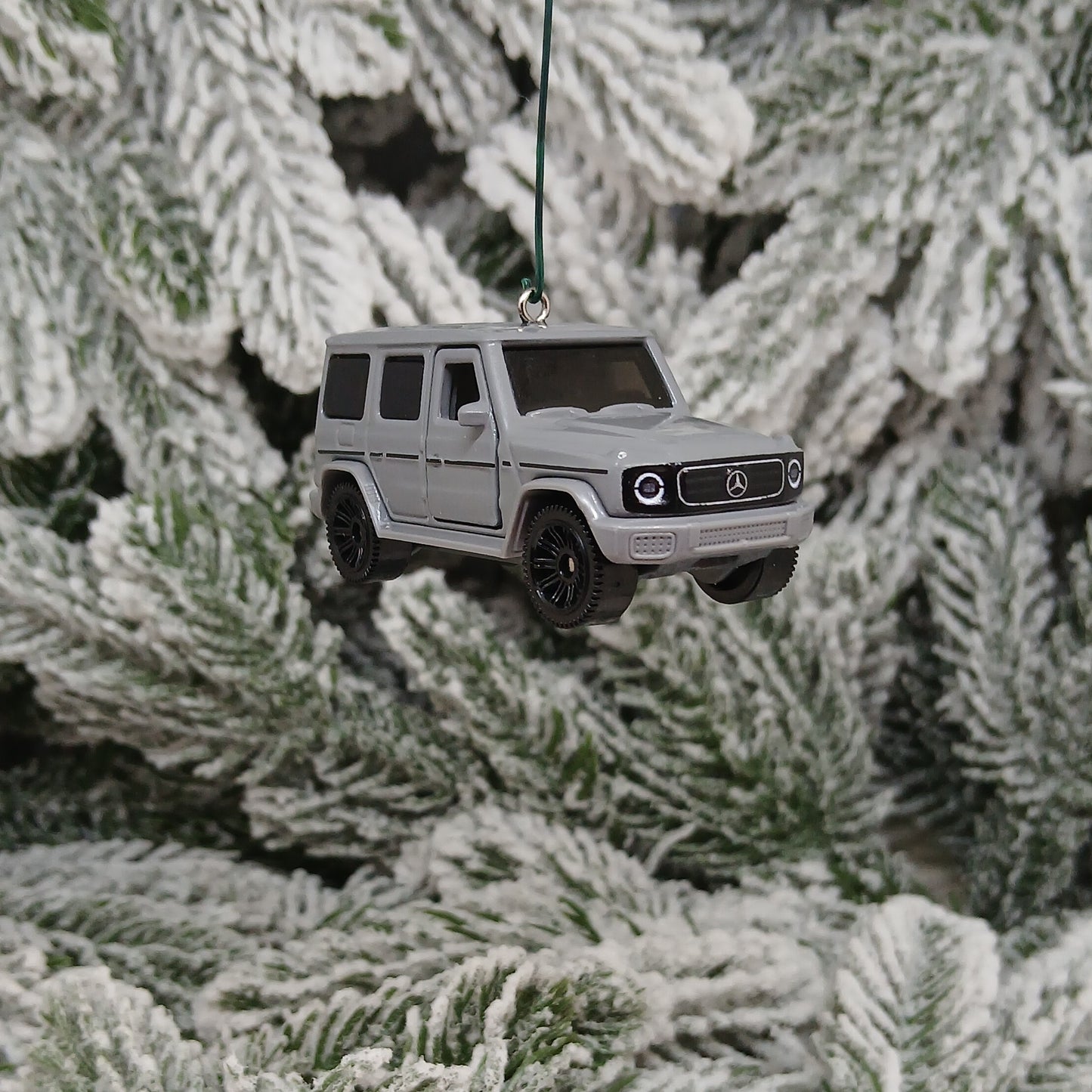Mercedes Benz Ornament 2024 G 580 Christmas Tree Gift Unique Decoration Gray SUV