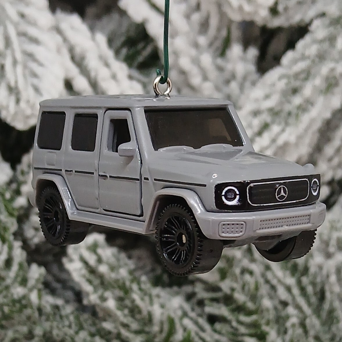 Mercedes Benz Ornament 2024 G 580 Christmas Tree Gift Unique Decoration Gray SUV