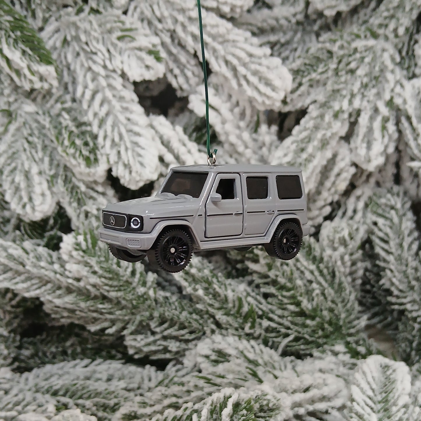 Mercedes Benz Ornament 2024 G 580 Christmas Tree Gift Unique Decoration Gray SUV