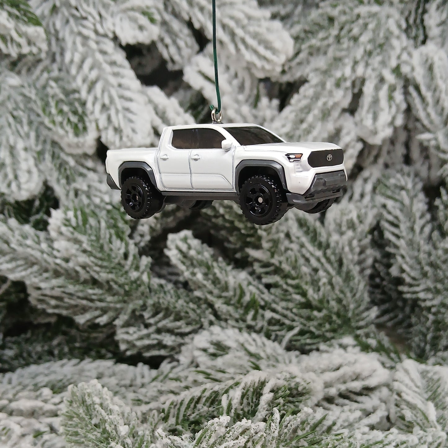 TOYOTA TACOMA Ornament 2024 Christmas Gift Tree Decoration Truck 2025 2026 White
