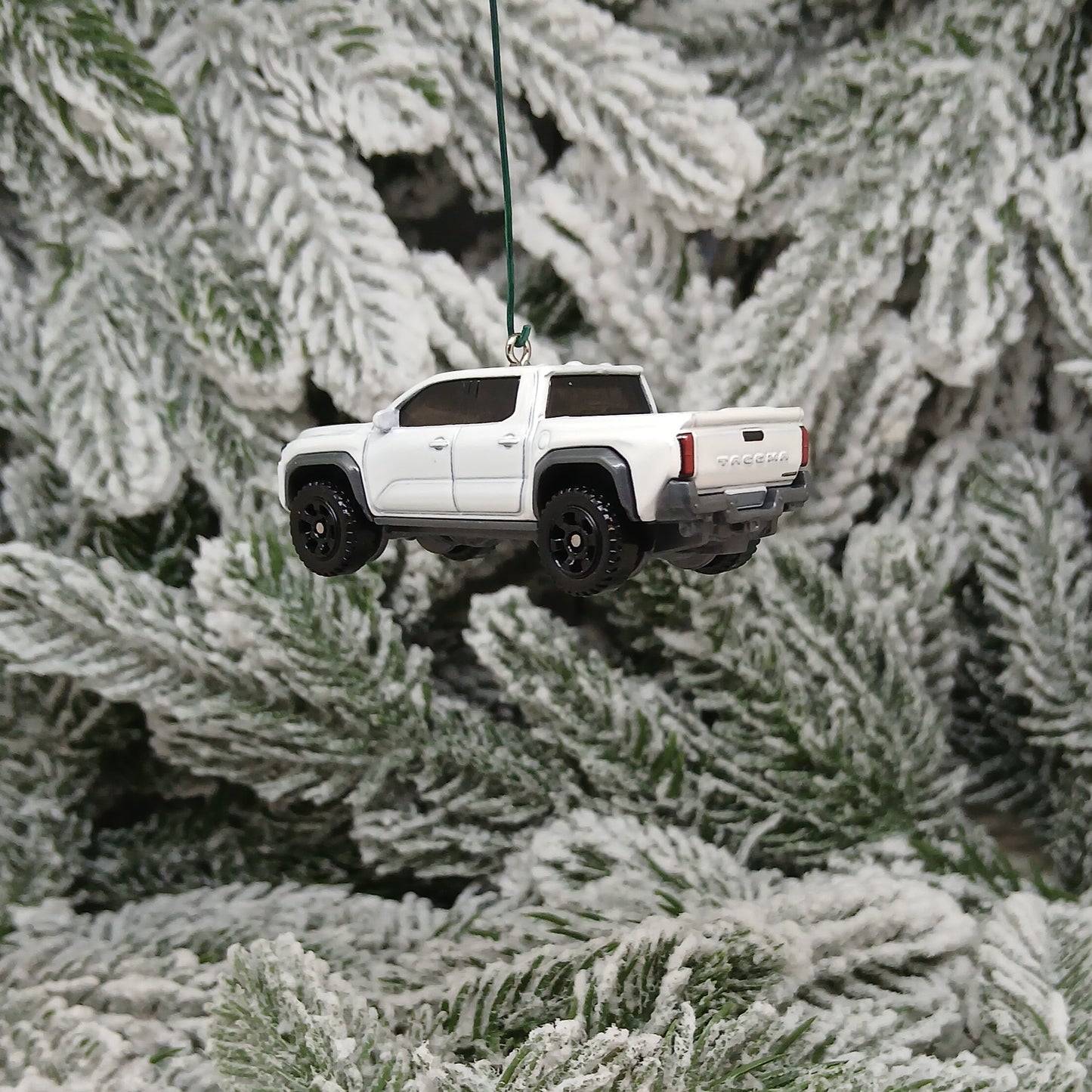 TOYOTA TACOMA Ornament 2024 Christmas Gift Tree Decoration Truck 2025 2026 White