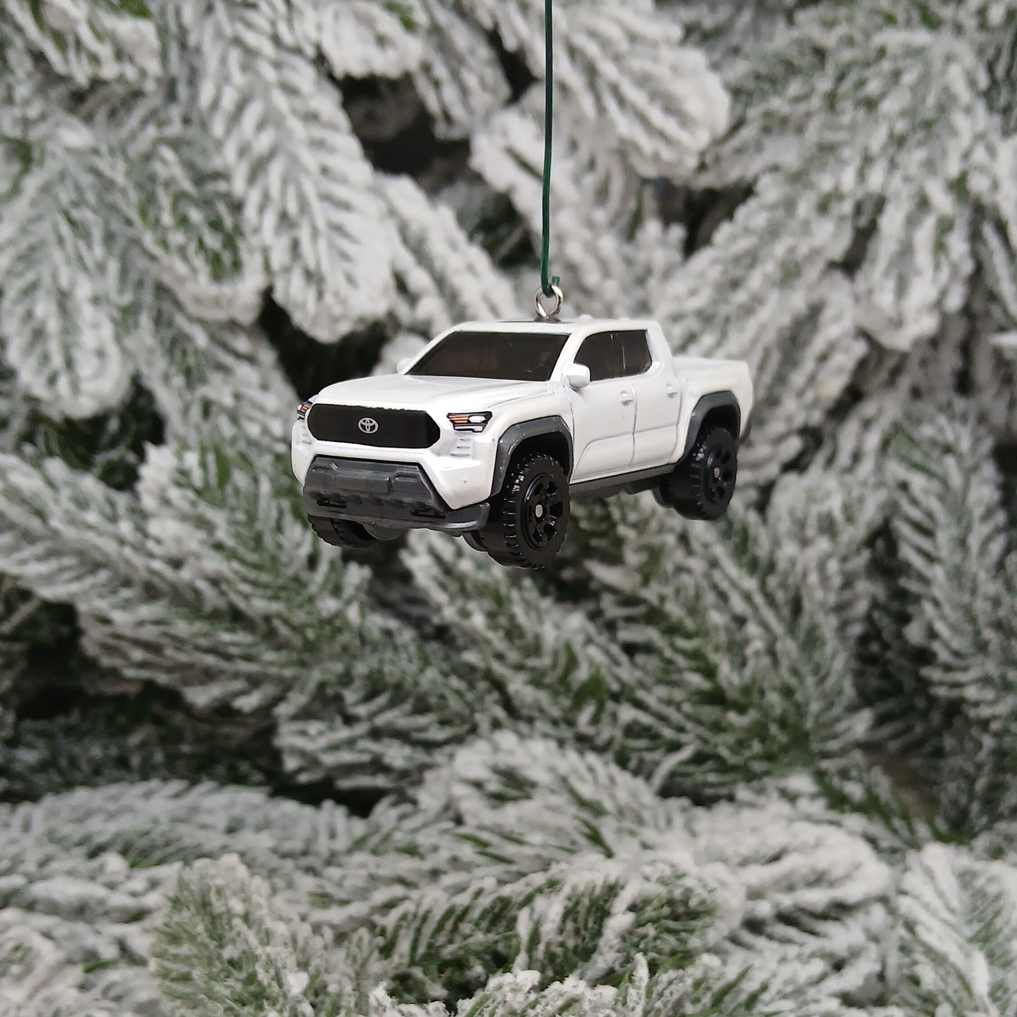 TOYOTA TACOMA Ornament 2024 Christmas Gift Tree Decoration Truck 2025 2026 White
