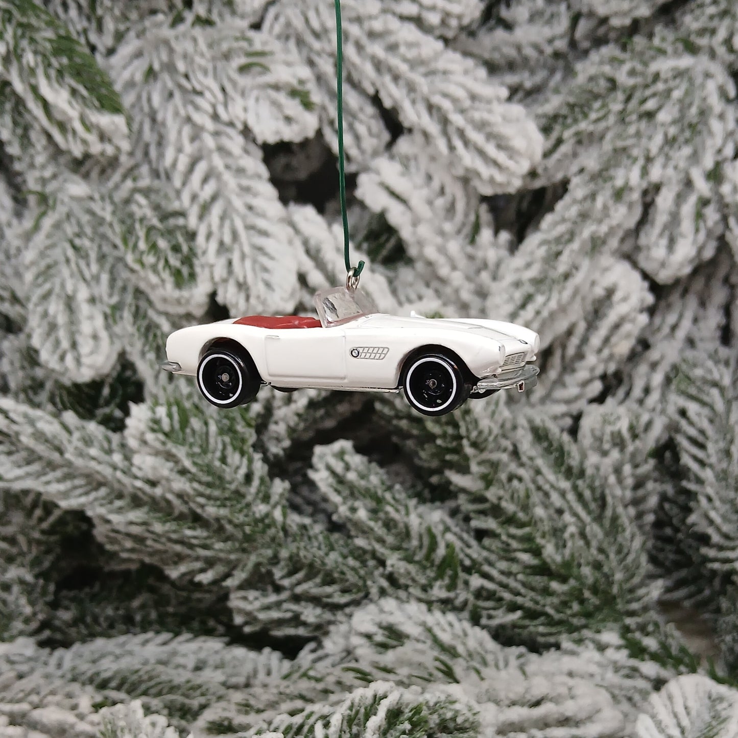 BMW 507 Ornament Christmas Gift Idea Unique Car Xmas Tree Decoration 1956 1957 1958 1959 White