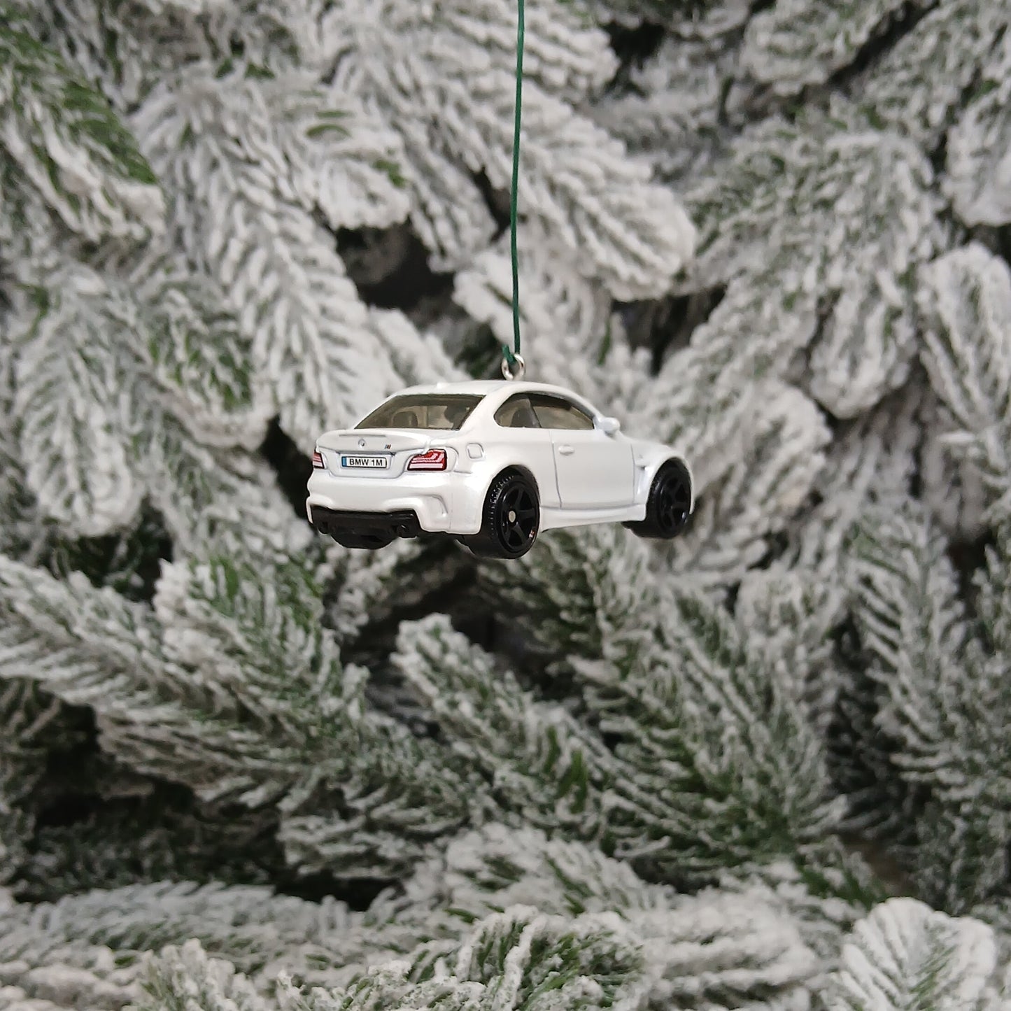 BMW 1 Series M Coupe Ornament Christmas Gift Unique Car Xmas Tree Decoration White