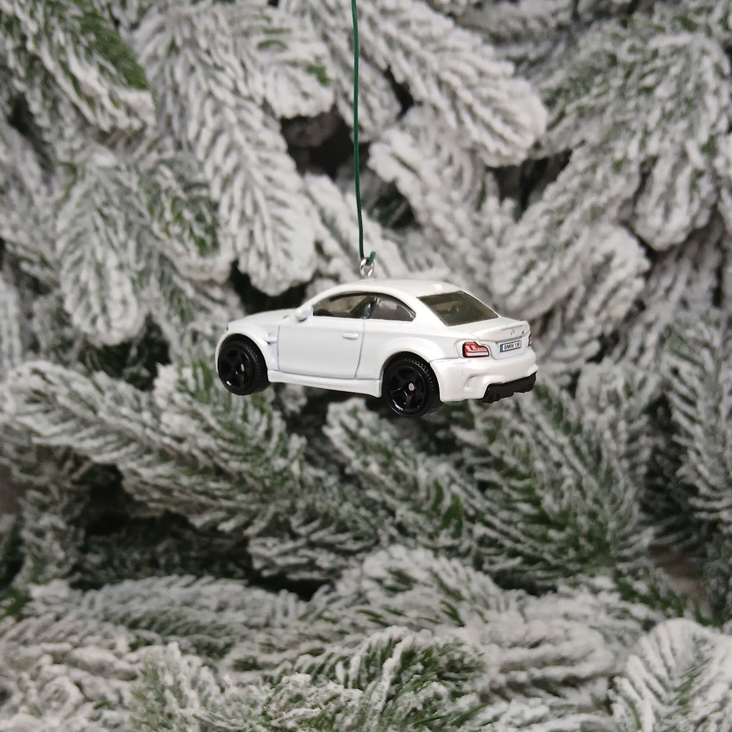 BMW 1 Series M Coupe Ornament Christmas Gift Unique Car Xmas Tree Decoration White
