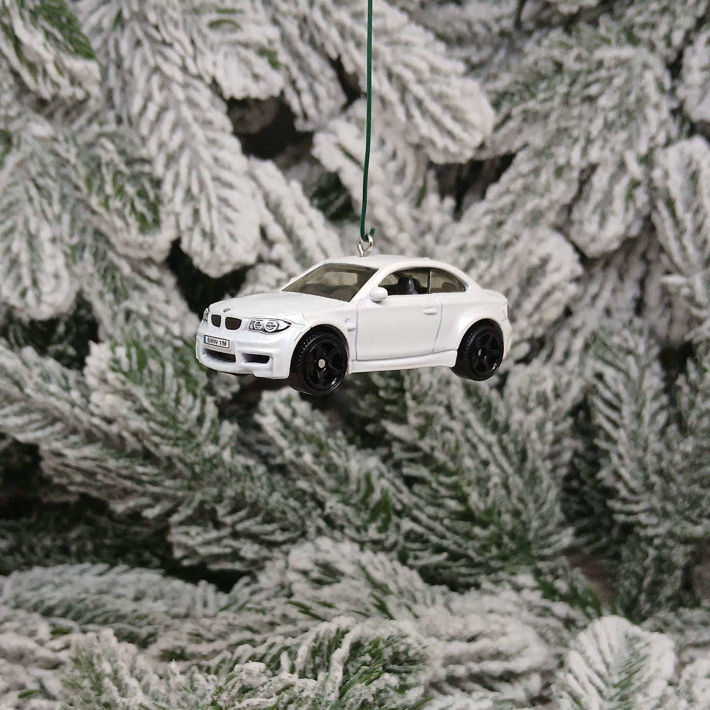 BMW 1 Series M Coupe Ornament Christmas Gift Unique Car Xmas Tree Decoration White