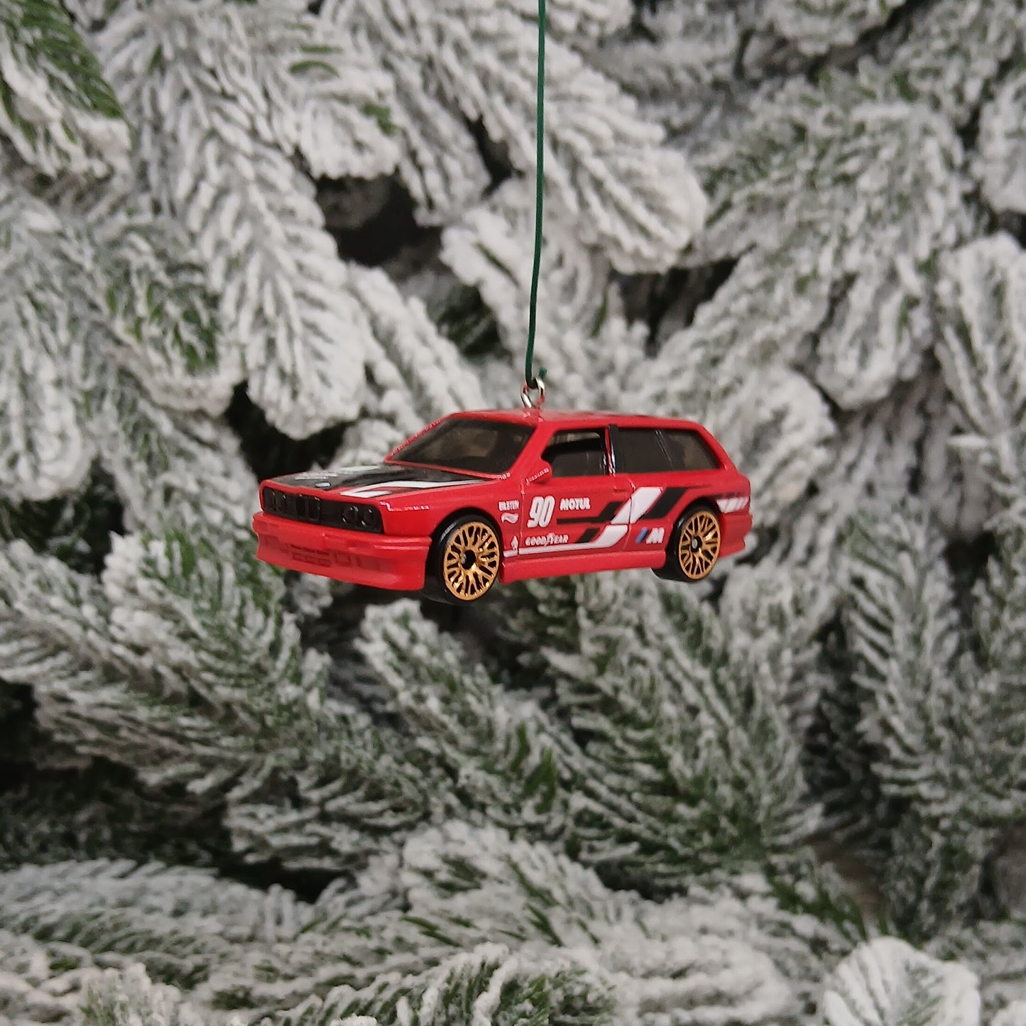BMW M3 Wagon Ornament Christmas Gift Unique Car Xmas Tree Decoration Red