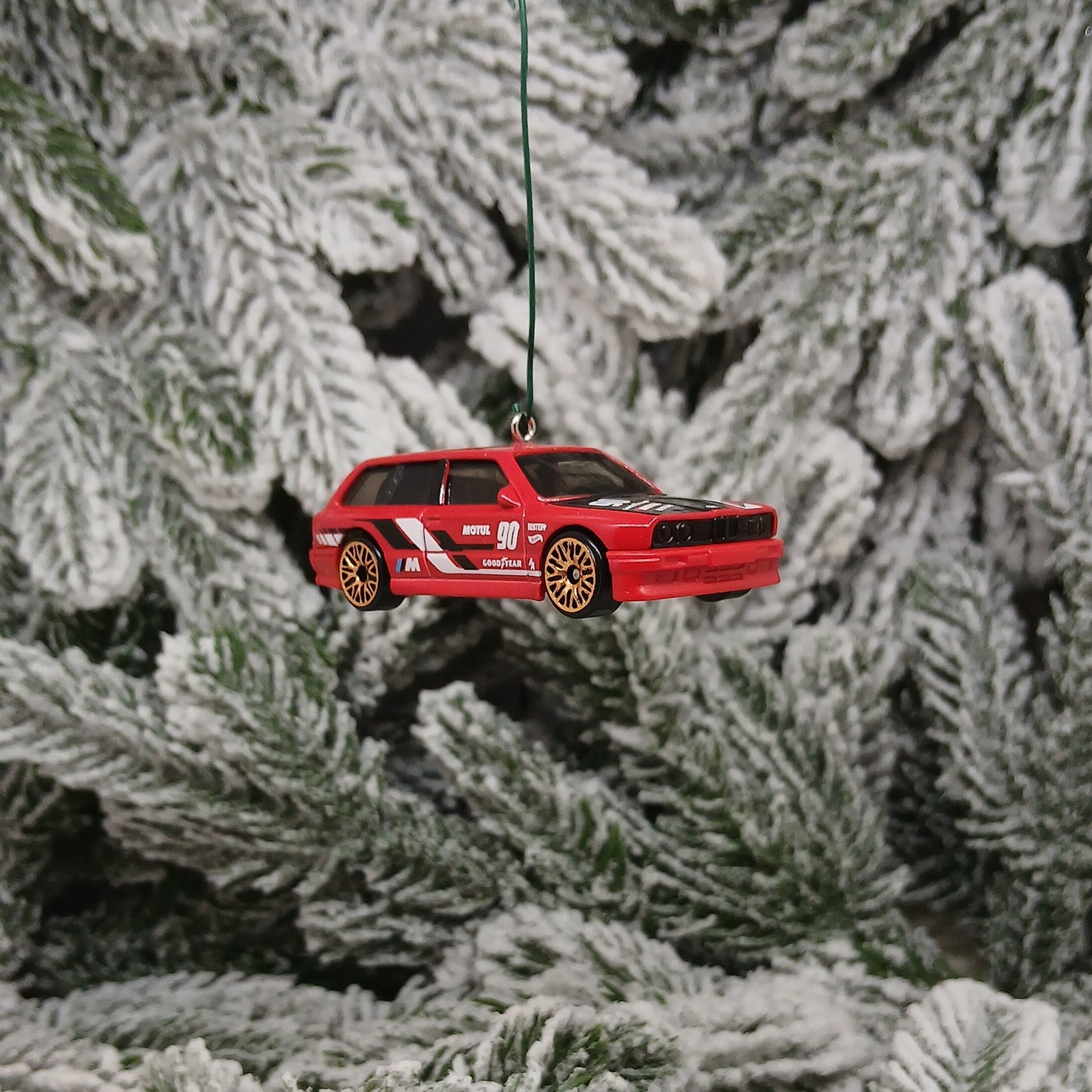 BMW M3 Wagon Ornament Christmas Gift Unique Car Xmas Tree Decoration Red