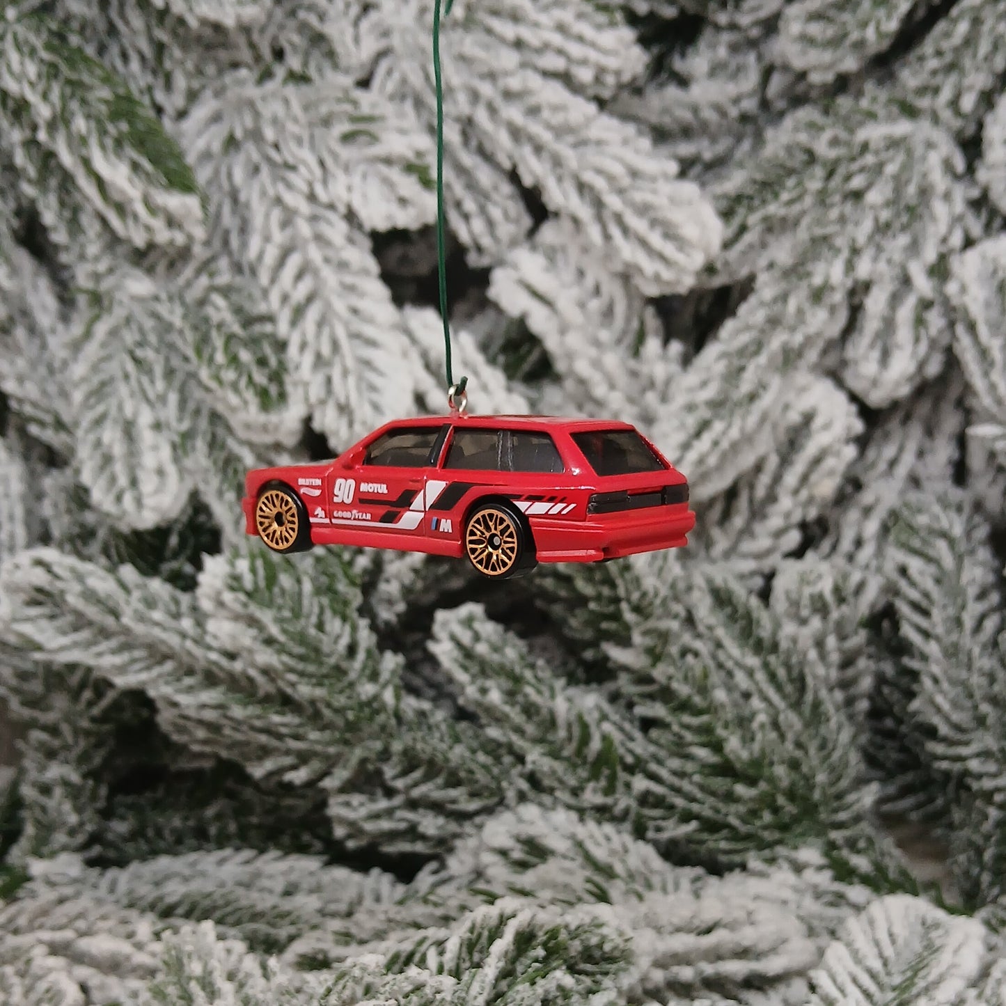 BMW M3 Wagon Ornament Christmas Gift Unique Car Xmas Tree Decoration Red