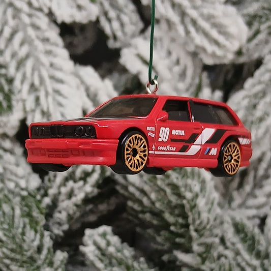 BMW M3 Wagon Ornament Christmas Gift Unique Car Xmas Tree Decoration Red