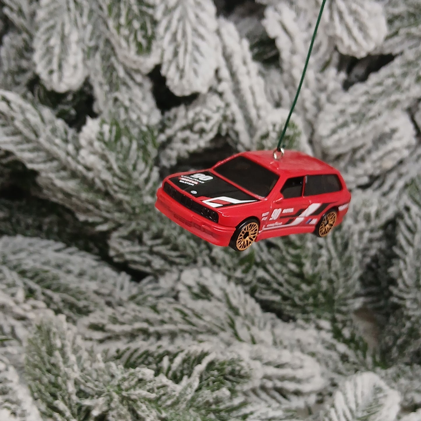 BMW M3 Wagon Ornament Christmas Gift Unique Car Xmas Tree Decoration Red
