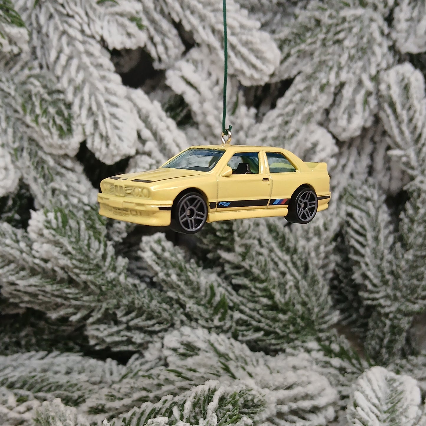 BMW M3 Ornament Christmas Gift Unique Car Xmas Tree Decoration Yellow
