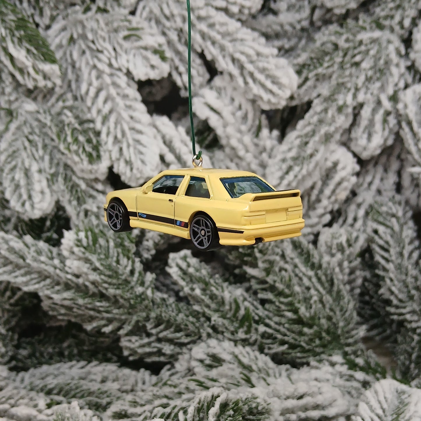 BMW M3 Ornament Christmas Gift Unique Car Xmas Tree Decoration Yellow