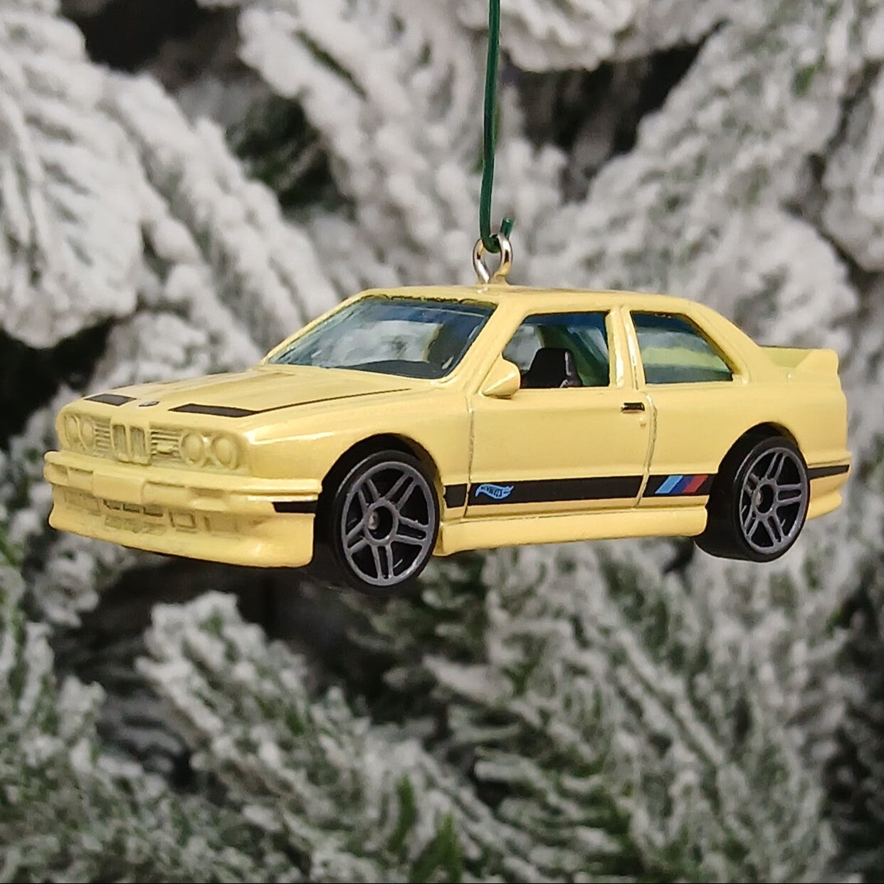 BMW M3 Ornament Christmas Gift Unique Car Xmas Tree Decoration Yellow