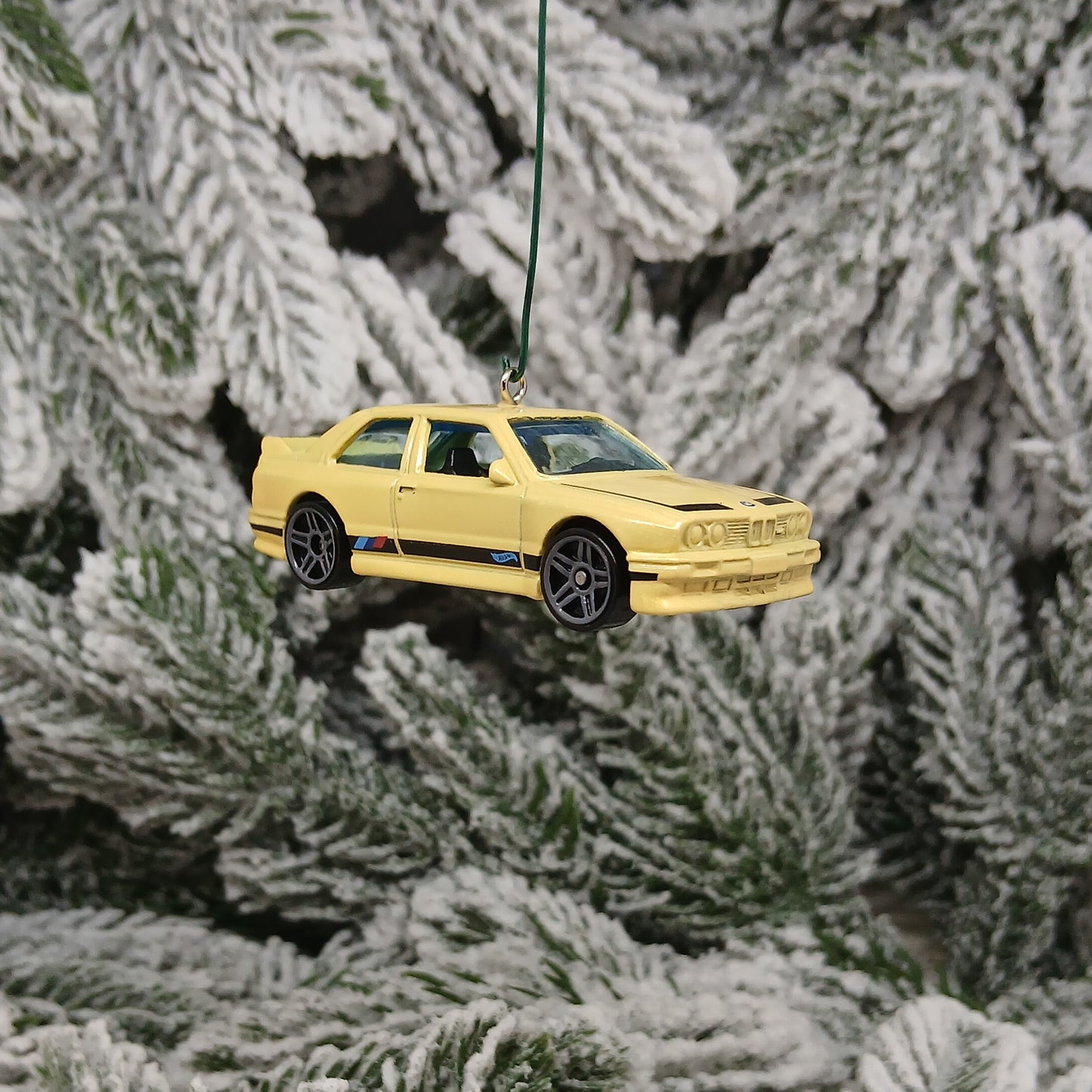 BMW M3 Ornament Christmas Gift Unique Car Xmas Tree Decoration Yellow