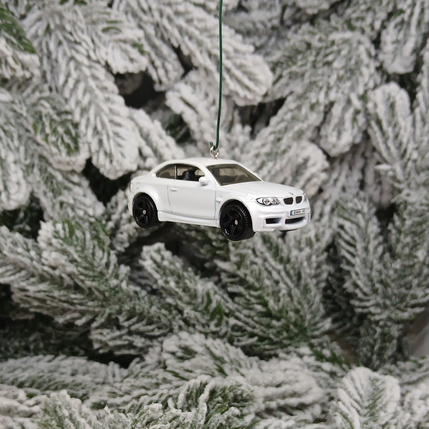 BMW 1 Series M Coupe Ornament Christmas Gift Unique Car Xmas Tree Decoration White