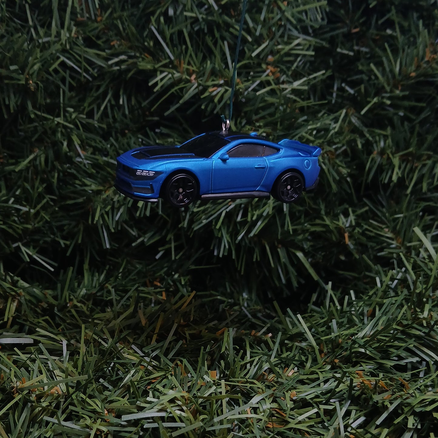 Ford Mustang Dark Horse Ornament Christmas Gift 2024-2026 Unique Xmas Tree Decoration Blue