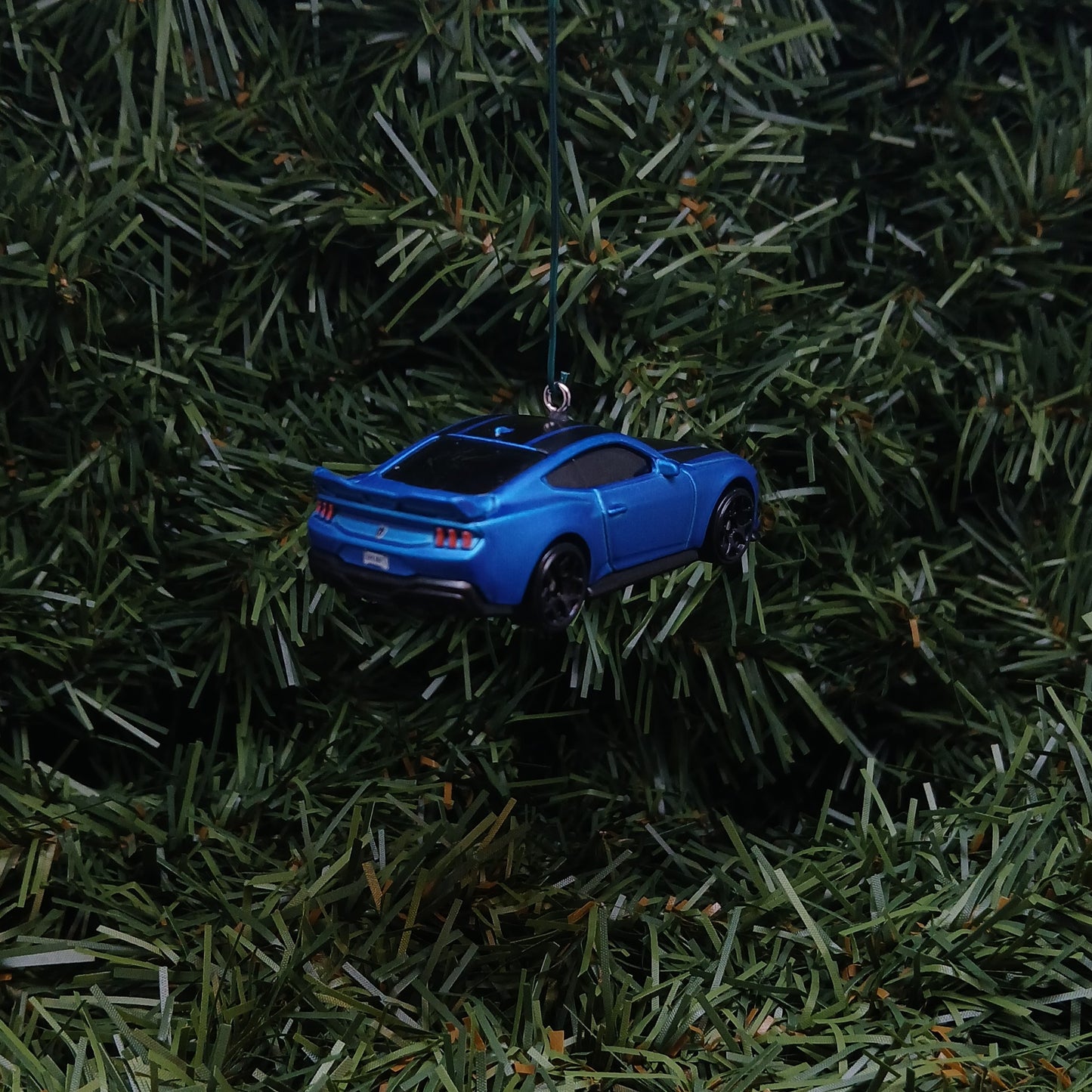 Ford Mustang Dark Horse Ornament Christmas Gift 2024-2026 Unique Xmas Tree Decoration Blue