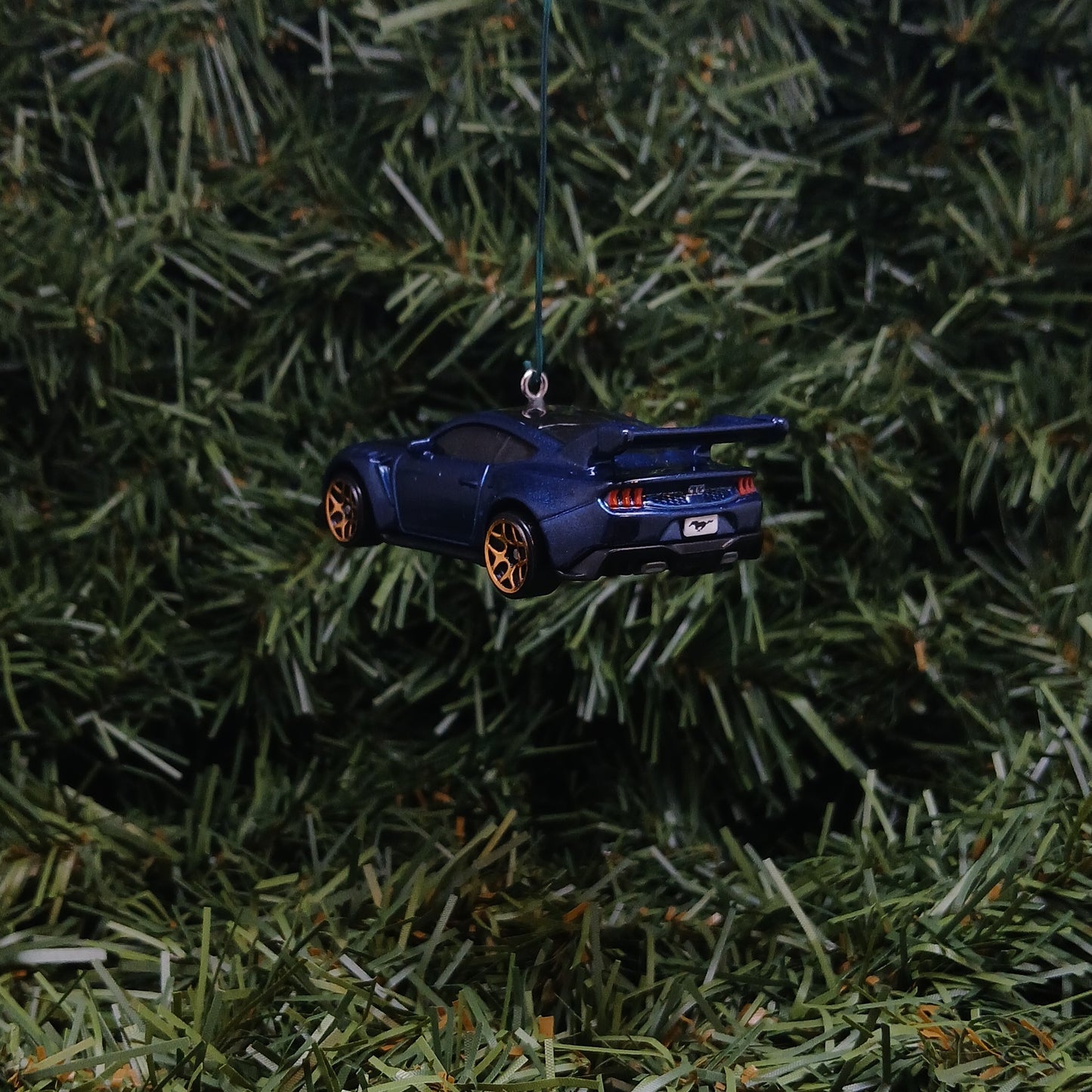 Ford Mustang GTD Ornament Christmas Gift 2025-2026 Unique Xmas Tree Decoration Light/Dark Blue