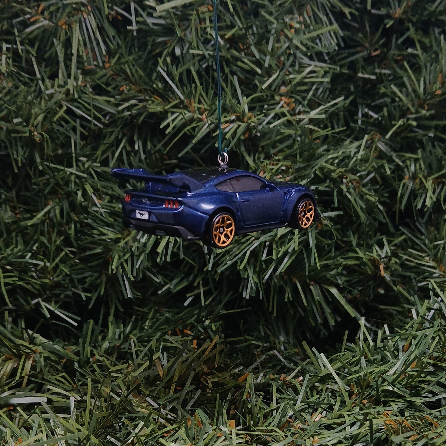 Ford Mustang GTD Ornament Christmas Gift 2025-2026 Unique Xmas Tree Decoration Light/Dark Blue