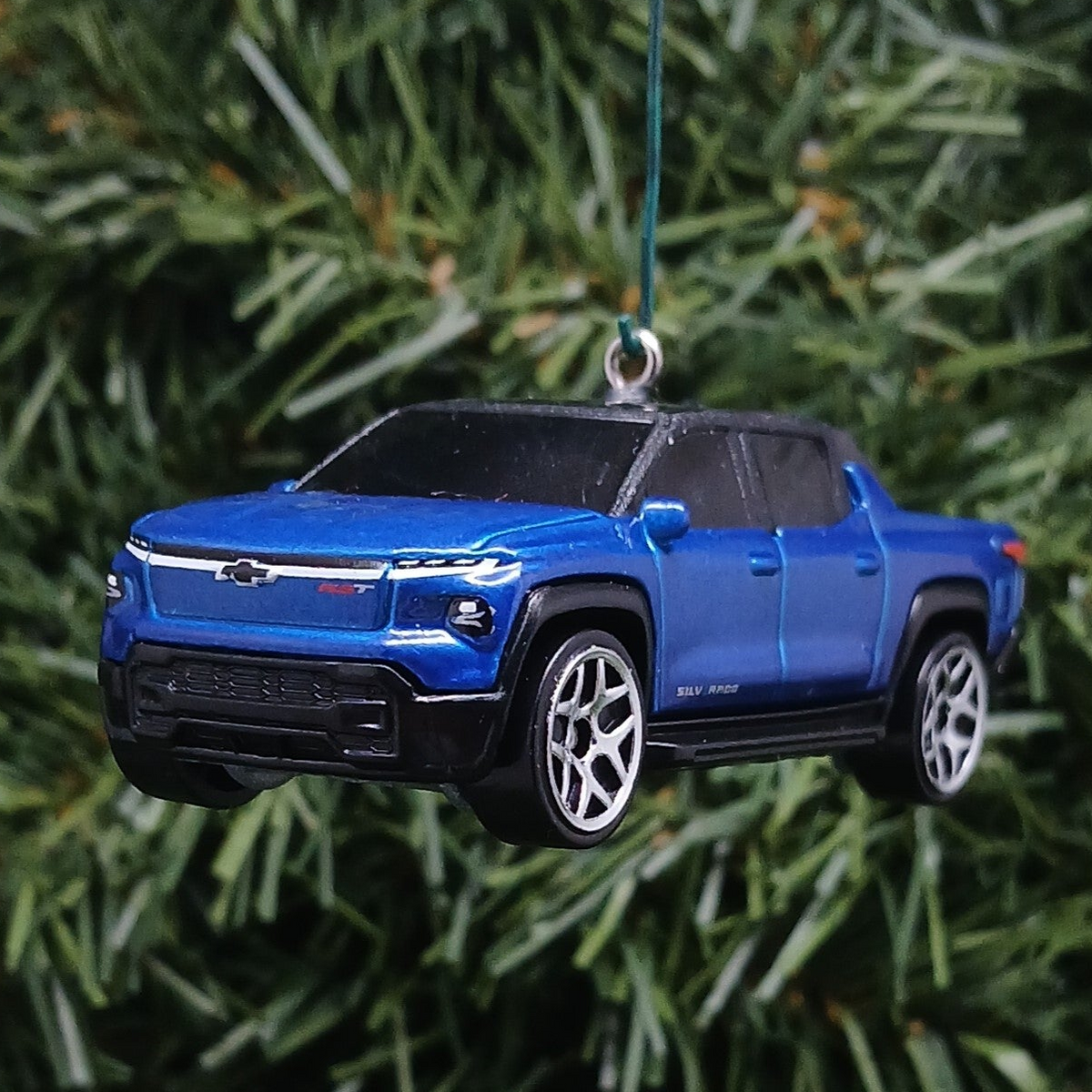 2024 Chevy Silverado EV Ornament Christmas Gift Idea Chevrolet Truck RST Black Orange Blue Gray Silver 2025